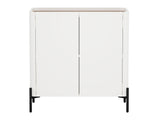 Abbey Accent Cabinet in Maple and Off White - Ornate Home