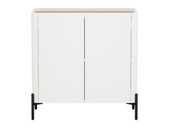 Abbey Accent Cabinet in Maple and Off White - Ornate Home
