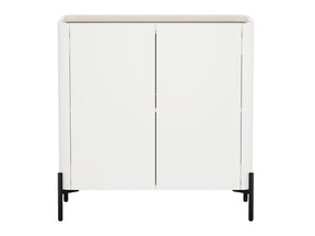Abbey Accent Cabinet in Maple and Off White - Ornate Home