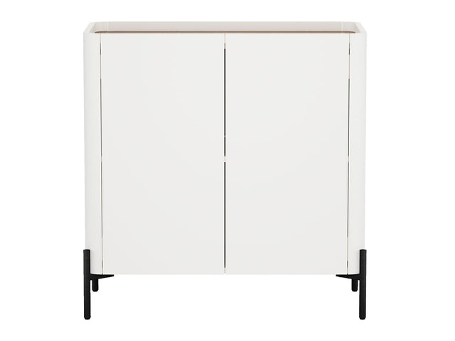 Abbey Accent Cabinet in Maple and Off White - Ornate Home