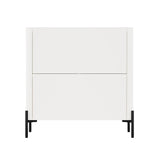Abbey Accent Cabinet in Maple and Off White - Ornate Home