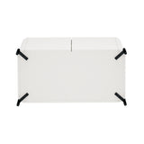 Abbey Accent Cabinet in Maple and Off White - Ornate Home