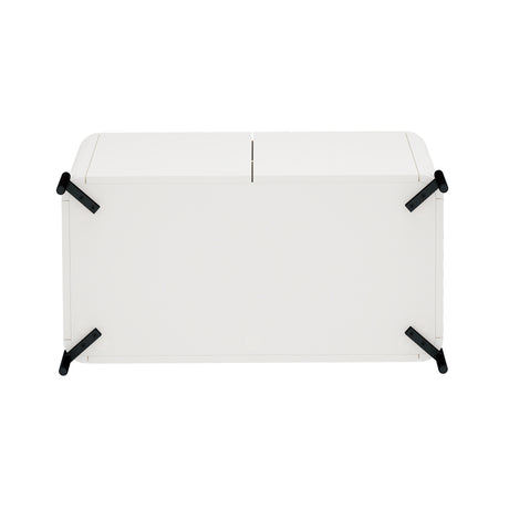 Abbey Accent Cabinet in Maple and Off White - Ornate Home