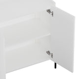 Abbey Accent Cabinet in White - Ornate Home