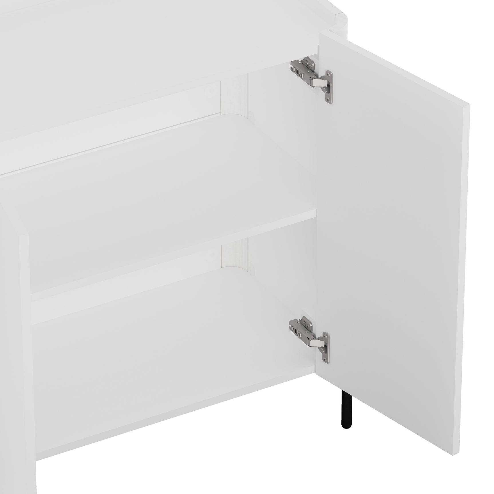 Abbey Accent Cabinet in White - Ornate Home