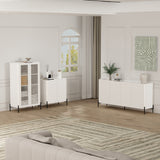 Abbey Accent Cabinet in White - Ornate Home