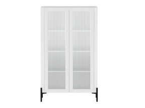 Abbey Décor Glass Cabinet in White - Ornate Home