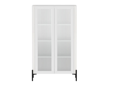 Abbey Décor Glass Cabinet in White - Ornate Home