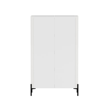 Abbey Décor Glass Cabinet in White - Ornate Home