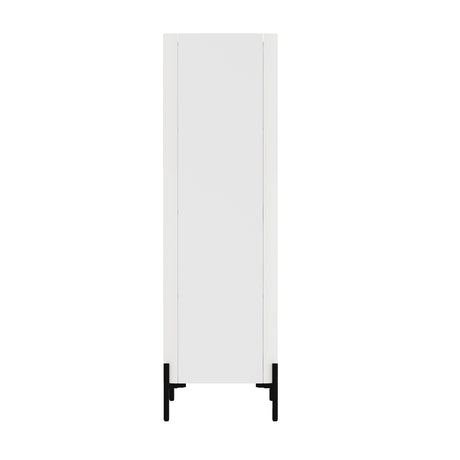 Abbey Décor Glass Cabinet in White (set of 2) - Ornate Home