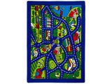 Abbey Multi Color City Road Map 5' X 8' Area Rug - Ornate Home