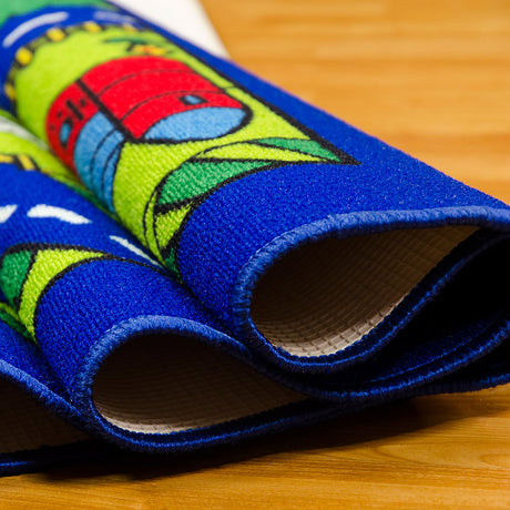 Abbey Multi Color City Road Map 5' X 8' Area Rug - Ornate Home