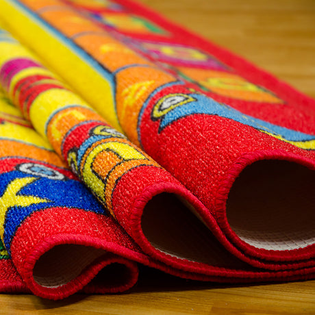 Abbey Red 5' X 8' Area Rug - Ornate Home