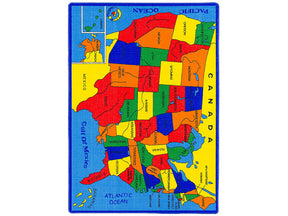 Abbey US Map 5' X 8' Area Rug - Ornate Home