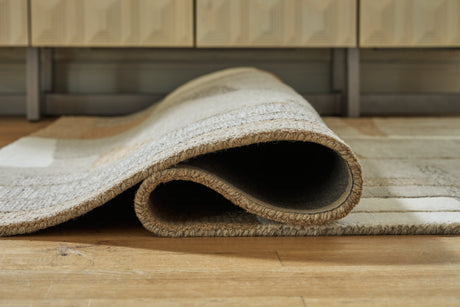 Abbotton Taupe/Gray/Caramel 5' x 7' Rug - Ornate Home