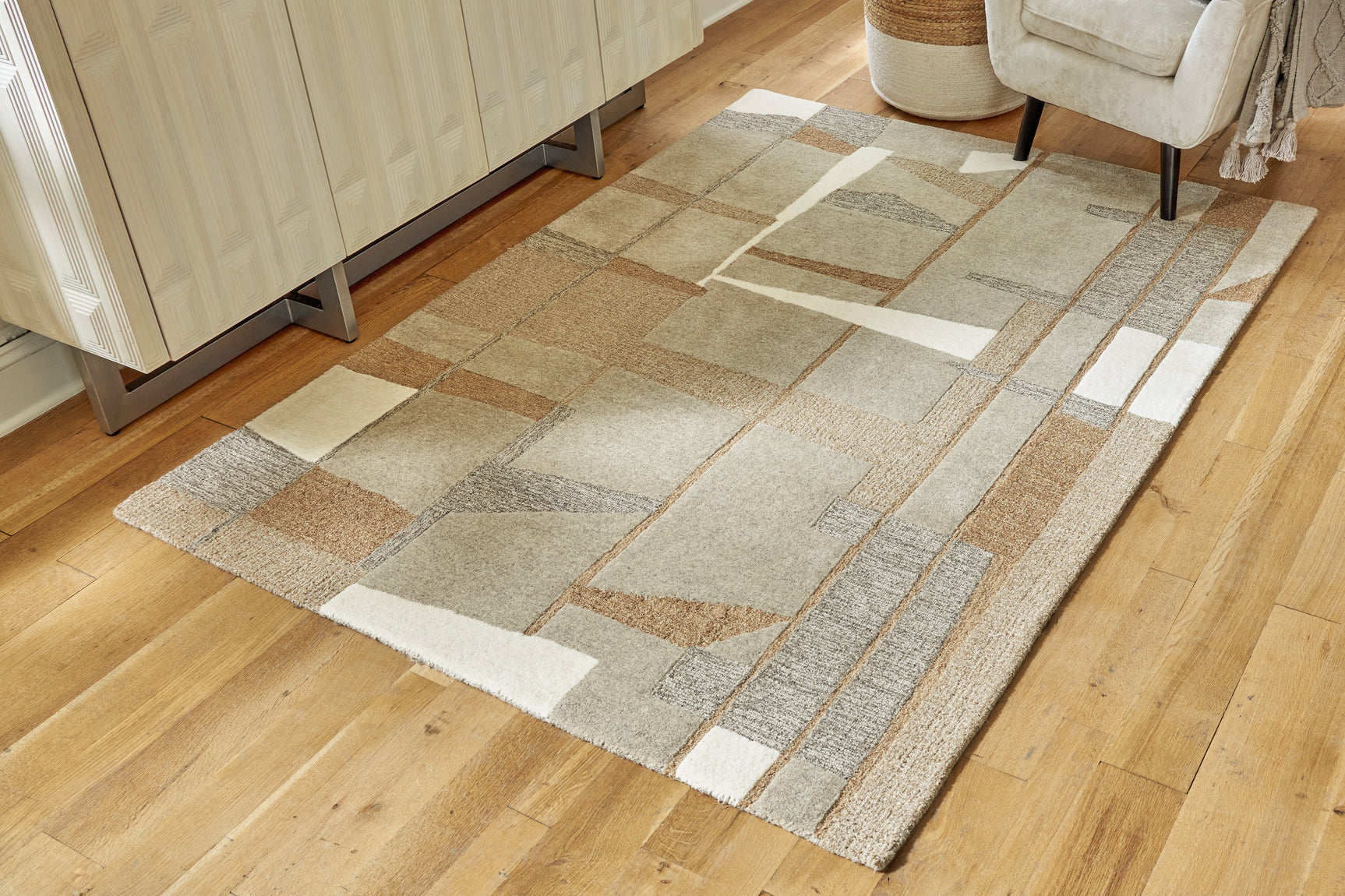 Abbotton Taupe/Gray/Caramel 8' x 10' Rug - Ornate Home