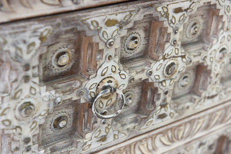 Abby Distressed Cabinet - Ornate Home