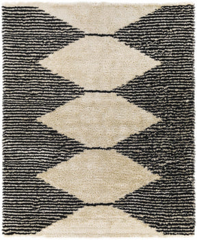 Aberchirder Ivory&Black Diamond Plush Rug - Clearance - Ornate Home