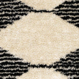 Aberchirder Ivory&Black Diamond Plush Rug - Clearance - Ornate Home