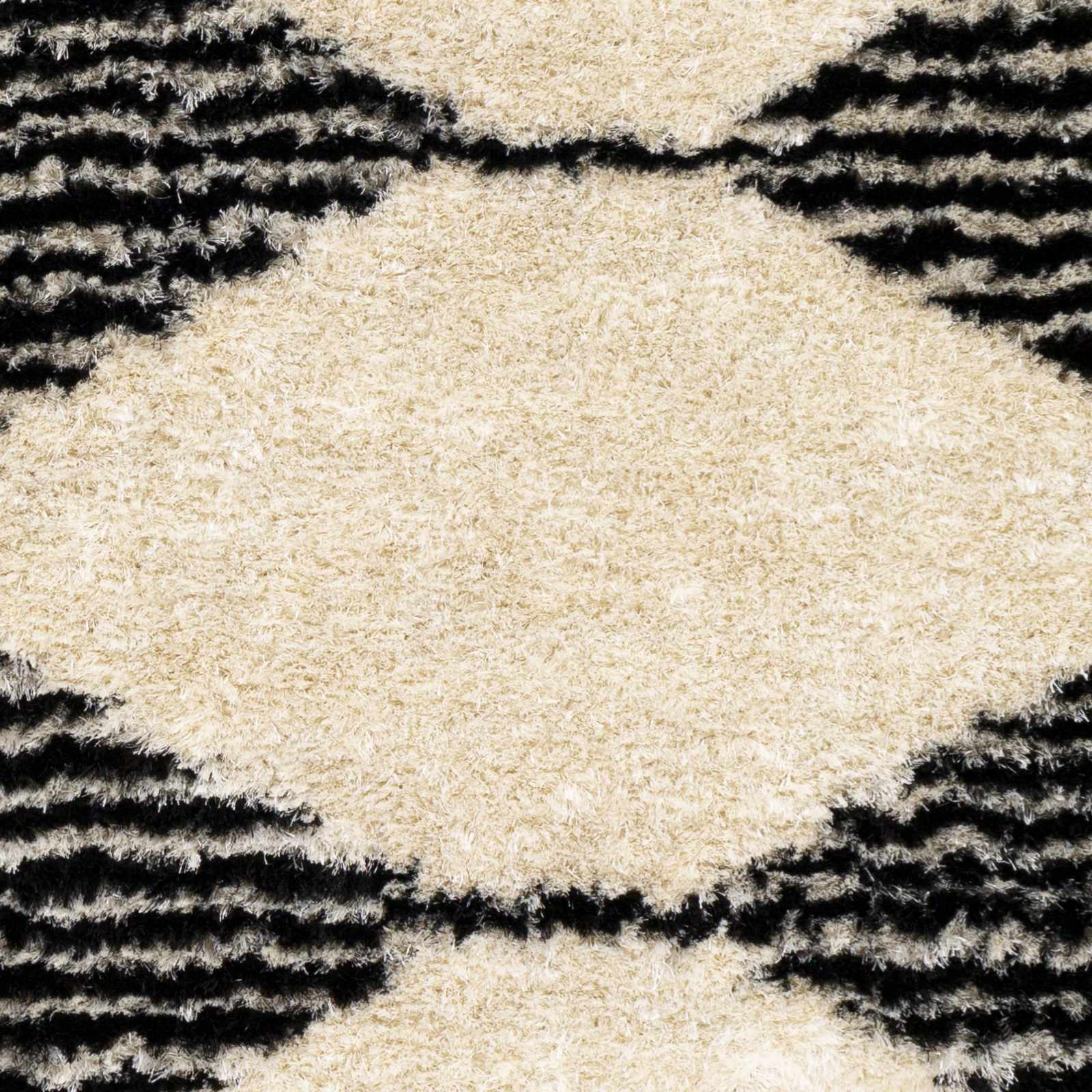 Aberchirder Ivory&Black Diamond Plush Rug - Clearance - Ornate Home