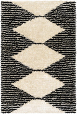 Aberchirder Ivory&Black Diamond Plush Rug - Clearance - Ornate Home