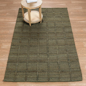 Aberdeen Jute Olive Green Rug - Ornate Home