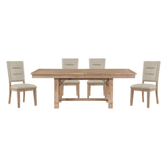 Aberdeen Tan 5pc Dining Set - Ornate Home