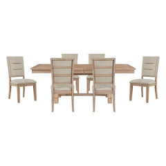 Aberdeen Tan 7pc Dining Set - Ornate Home
