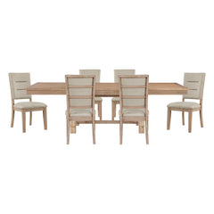 Aberdeen Tan 7pc Dining Set - Ornate Home