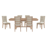 Aberdeen Tan 7pc Dining Set - Ornate Home