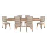 Aberdeen Tan 7pc Dining Set - Ornate Home