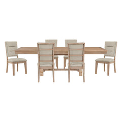 Aberdeen Tan 7pc Dining Set - Ornate Home