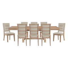 Aberdeen Tan 9pc Dining Set - Ornate Home
