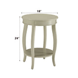 Aberta Antique White Accent Table - Ornate Home
