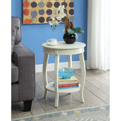 Aberta Antique White Accent Table - Ornate Home