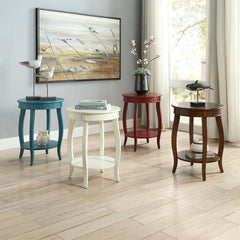 Aberta Red Accent Table - Ornate Home