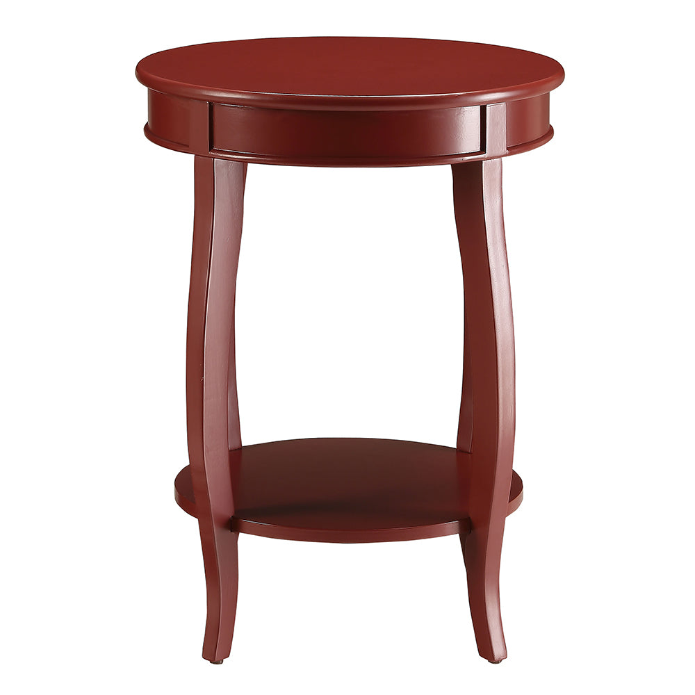 Aberta Red Accent Table - Ornate Home