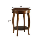 Aberta Walnut Accent Table - Ornate Home