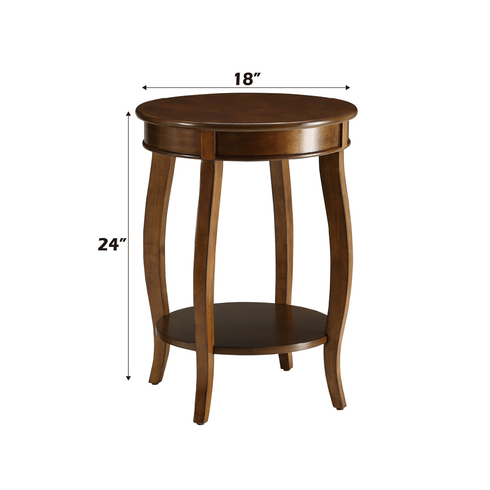 Aberta Walnut Accent Table - Ornate Home