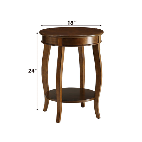 Aberta Walnut Accent Table - Ornate Home