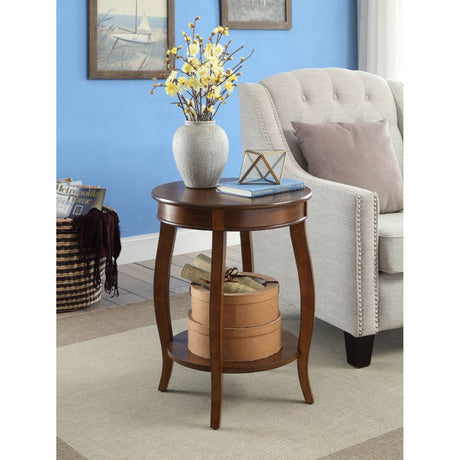 Aberta Walnut Accent Table - Ornate Home