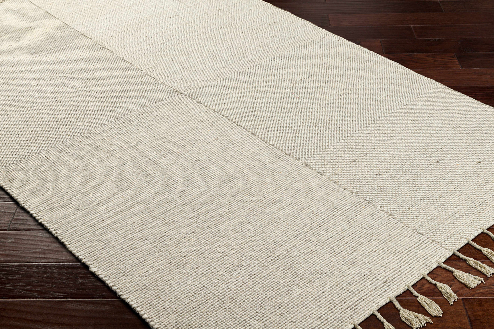 Abhay Beige Wool Area Rug - Clearance - Ornate Home