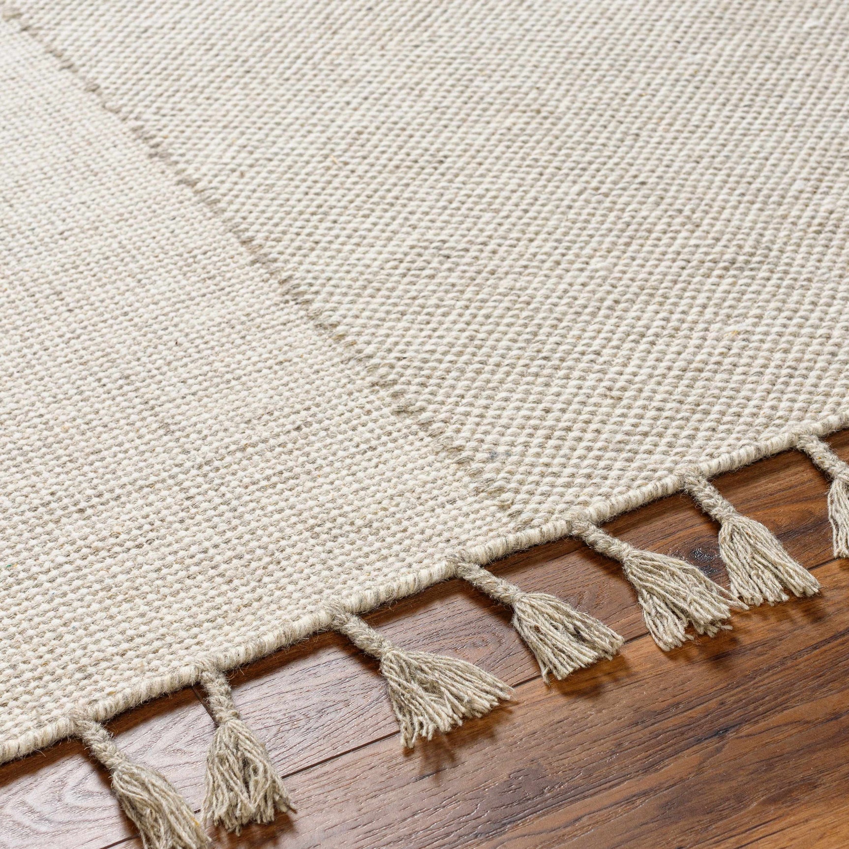 Abhay Cream Wool Area Rug - Clearance - Ornate Home