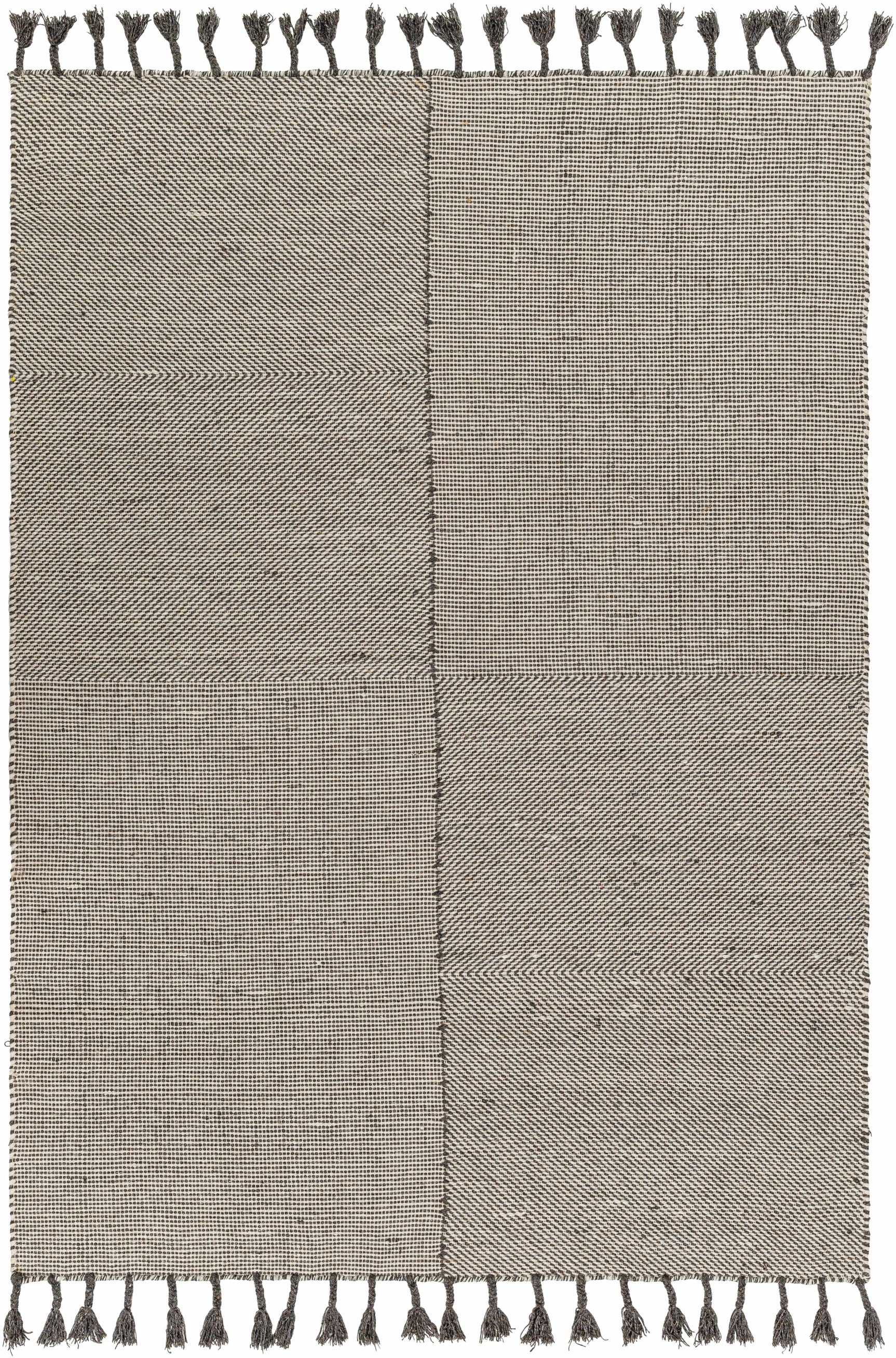 Abhay Gray Wool Area Rug - Clearance - Ornate Home
