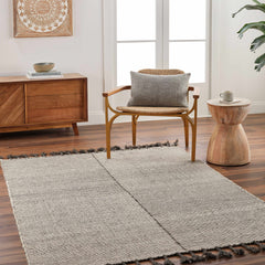 Abhay Gray Wool Area Rug - Clearance - Ornate Home