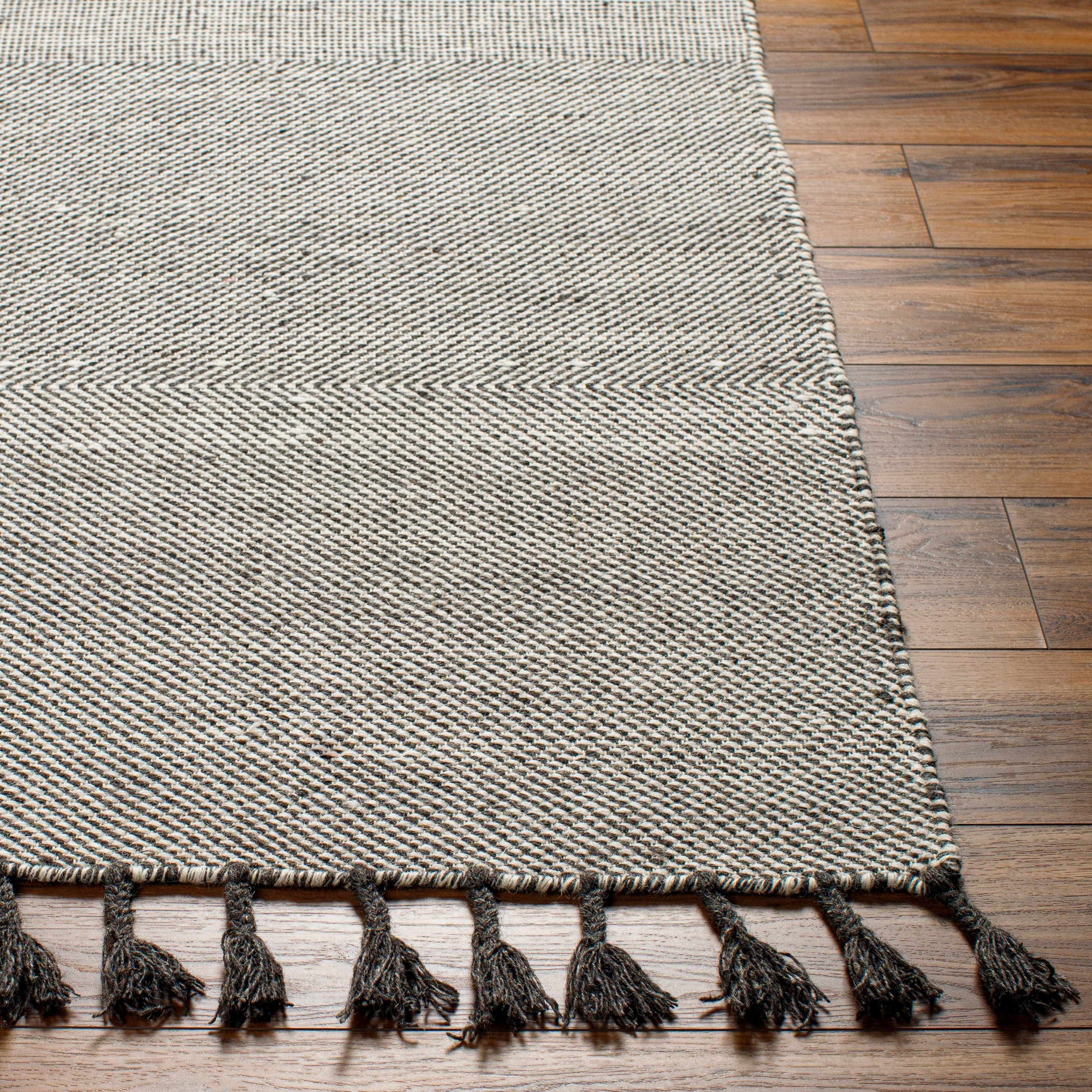 Abhay Gray Wool Area Rug - Clearance - Ornate Home
