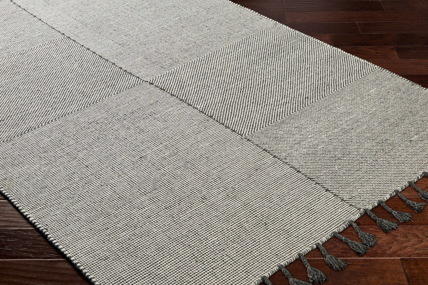 Abhay Gray Wool Area Rug - Clearance - Ornate Home