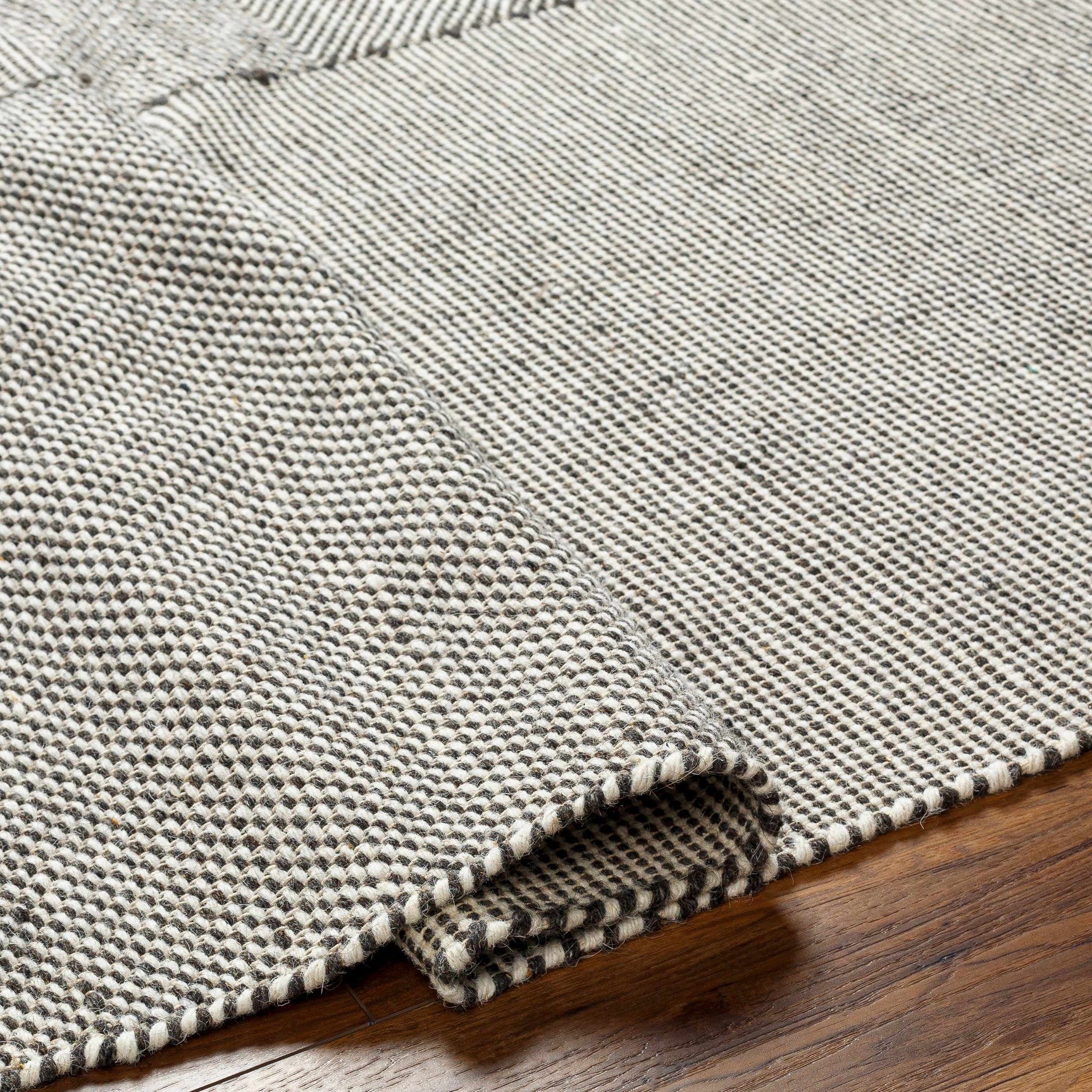 Abhay Gray Wool Area Rug - Clearance - Ornate Home