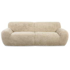 Abide Brown Rounded Sheepskin Sofa - Ornate Home