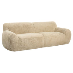 Abide Brown Rounded Sheepskin Sofa - Ornate Home